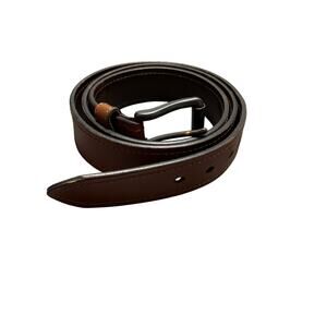 Dickies Brown Leather Belt SZ 42 Western Country Neutral Minimalist Business